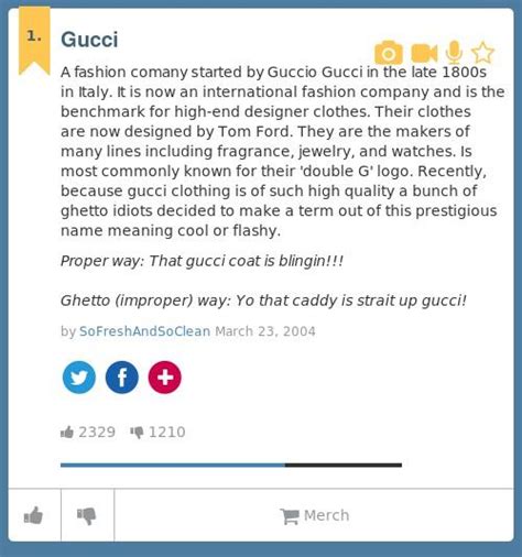 Gucci urban dictionary